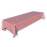 Maxbell Disposable Table Cloth Covers Wedding Party Tablecloths Red Stripe