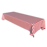 Maxbell Disposable Table Cloth Covers Wedding Party Tablecloths Red Stripe