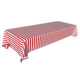 Maxbell Disposable Table Cloth Covers Wedding Party Tablecloths Red Stripe