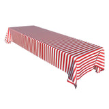 Maxbell Disposable Table Cloth Covers Wedding Party Tablecloths Red Stripe