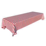 Maxbell Disposable Table Cloth Covers Wedding Party Tablecloths Red Stripe