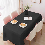 Maxbell Rectangle Disposable Table Cloth Tablecloths Wedding Party Black