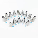 Maxbell Reusable Piping Pastry Bag with & Nozzle Tips Cake Decor DIY Tools Set Pink