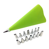 Maxbell Reusable Piping Pastry Bag with & Nozzle Tips Cake Decor DIY Tools Set Green