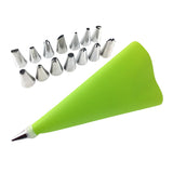 Maxbell Reusable Piping Pastry Bag with & Nozzle Tips Cake Decor DIY Tools Set Green
