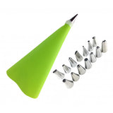 Maxbell Reusable Piping Pastry Bag with & Nozzle Tips Cake Decor DIY Tools Set Green