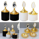 Maxbell Cone Incense Burner Holder Censer for Yoga Home Decor Desktop Craft Black L