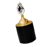 Maxbell Cone Incense Burner Holder Censer for Yoga Home Decor Desktop Craft Black L