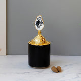 Maxbell Cone Incense Burner Holder Censer for Yoga Home Decor Desktop Craft Black L