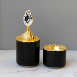 Maxbell Cone Incense Burner Holder Censer for Yoga Home Decor Desktop Craft Black L