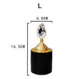 Maxbell Cone Incense Burner Holder Censer for Yoga Home Decor Desktop Craft Black L