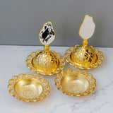 Maxbell Cone Incense Burner Holder Censer for Yoga Home Decor Desktop Craft Black S