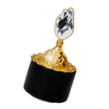 Maxbell Cone Incense Burner Holder Censer for Yoga Home Decor Desktop Craft Black S