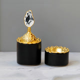 Maxbell Cone Incense Burner Holder Censer for Yoga Home Decor Desktop Craft Black S