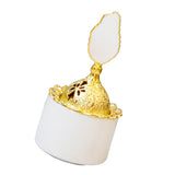 Maxbell Cone Incense Burner Holder Censer for Yoga Home Decor Desktop Craft White S