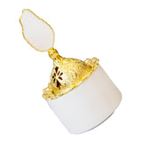 Maxbell Cone Incense Burner Holder Censer for Yoga Home Decor Desktop Craft White S