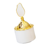 Maxbell Cone Incense Burner Holder Censer for Yoga Home Decor Desktop Craft White S