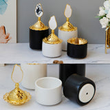 Maxbell Cone Incense Burner Holder Censer for Yoga Home Decor Desktop Craft White S