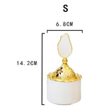 Maxbell Cone Incense Burner Holder Censer for Yoga Home Decor Desktop Craft White S