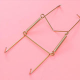 Maxbell 2x Invisible Wall Hanging Plate Hook Hangers Dish Display Holder Linear 7"