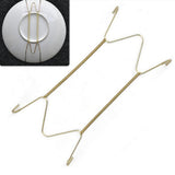 Maxbell 12" Invisible Wall Hanging Plate Hook Hanger Dish Display Holder W shape