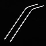 Maxbell Reusable Drinking Straws 2pcs Silicone 2pcs Stainless and 1pc Cleaning Brush