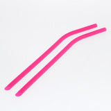 Maxbell Reusable Drinking Straws 2pcs Silicone 2pcs Stainless and 1pc Cleaning Brush