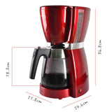 Maxbell 1800ml Electric Portable Drip Coffee Machine Small Tea Maker EU
