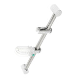 Maxbell Chrome Shower Head Holder Kit Adjustable Riser Slider Rail Bar w/ Soap Dish