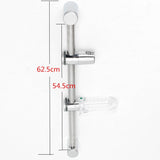 Maxbell Chrome Shower Head Holder Kit Adjustable Riser Slider Rail Bar w/ Soap Dish