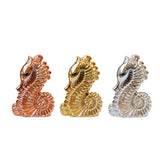 European Style Ceramic Art Sea Horse Figurine for Home Decoration Rose Gold