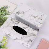 Maxbell PU Leather Tissue Box Case Cover Paper Napkin Holder Home Office Decor