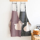 Maxbell Creative Erasable Hand Apron Fashion Waterproof Women Kitchen Cooking Brown