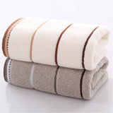 2pcs Pure Cotton Towels Soft Thick Hand Face Bath Bathroom Towels Sets