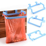 Maxbell  Cabinet Door Garbage Bag Shelf Rack Trash Rack Kitchen Gadgets Blue