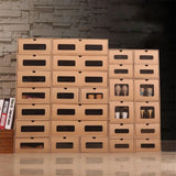 Maxbell 6pcs Drawer Type Underbed Wardrobe Foldable Cardboard Shoe Organizer Box