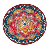 Non-slip Round Table Cloth Cover Elastic Edged Tablecloth for 120cm Dia. B