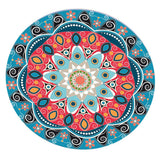 Non-slip Round Table Cloth Cover Elastic Edged Tablecloth for 120cm Dia. D