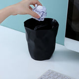 Maxbell Desktop Rubbish Bin Flowerpot Ashbin Dustbin Wastebasket Office Home Black