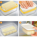 Maxbell Butter Keeper with Slicer Cutter Storage Container Double Layer