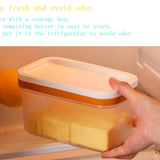Maxbell Butter Keeper with Slicer Cutter Storage Container Double Layer