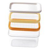 Maxbell Butter Keeper with Slicer Cutter Storage Container Double Layer