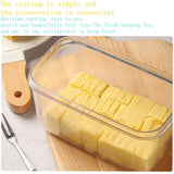 Maxbell Butter Keeper with Slicer Cutter Storage Container Double Layer