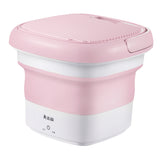 Maxbell Home Travel Laundry Machine Portable Laundry Machine for Camping Pink
