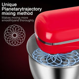 Maxbell Kitchen Electric Stand Mixer Cake Dough Makers Tilt-Head 1500W Red
