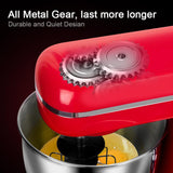 Maxbell Kitchen Electric Stand Mixer Cake Dough Makers Tilt-Head 1500W Red