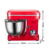 Maxbell Kitchen Electric Stand Mixer Cake Dough Makers Tilt-Head 1500W Red