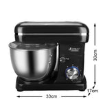 Maxbell Kitchen Electric Stand Mixer Cake Dough Makers Tilt-Head 1500W Black