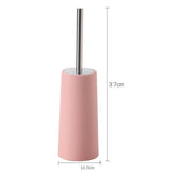 Toilet Brush Long Handle Bathroom Bowl Scrub Cleaning Brush Pink