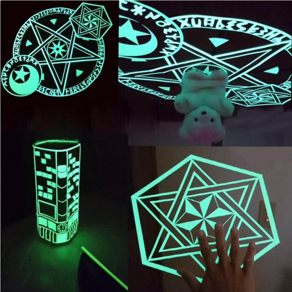 Glow In The Dark Stickers Self-adhesive Tape Sticker Blue Green 10cmx10m